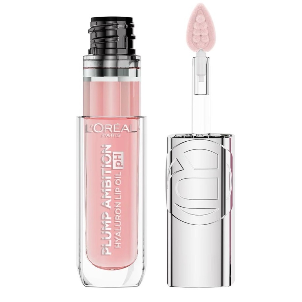NEW•ROSE 020 L'Oreal Plump Ambition pH Hyaluron Lip Oil Color Shifting Lip Tint